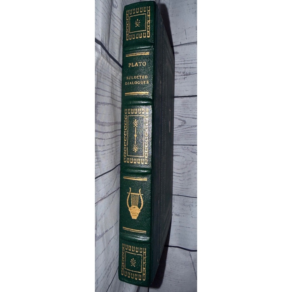 Plato Selected Dialogues Franklin Library 1983 Gilt Green Leather Philosophy